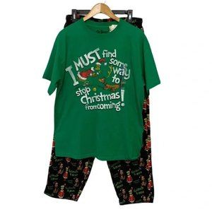 Dr. Seuss Men's Grinch Pajamas